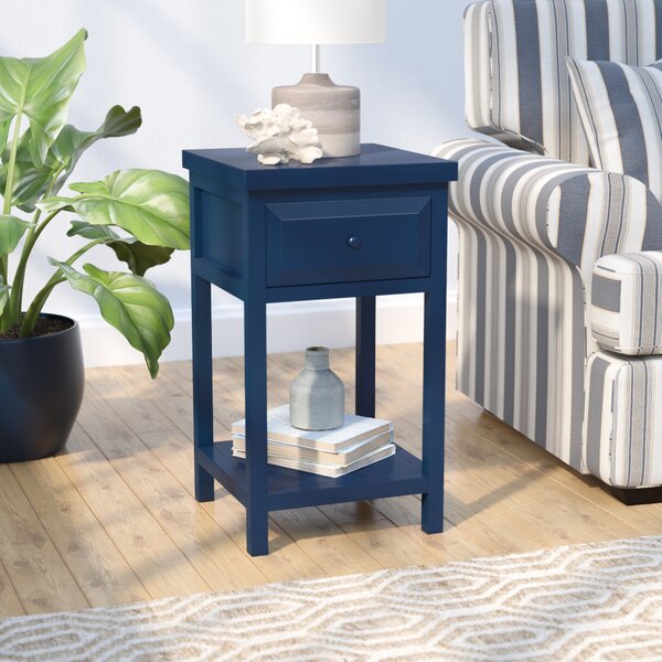 Maquoit End Table With Storage  By Beachcrest Home